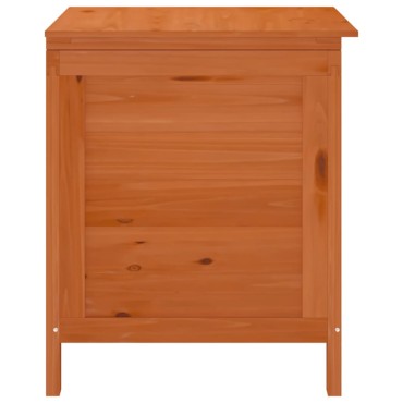 vidaXL Μπαούλο Αποθ. Κήπου Καφέ 50x49x56,5cm Μασίφ Ξύλο Ελάτης 1 τεμ.