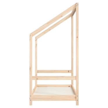vidaXL Πλαίσιο Παιδικού Κρεβατιού 70x140cm από Μασίφ Ξύλο Πεύκου 1 τεμ. - Μονό