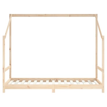 vidaXL Πλαίσιο Παιδικού Κρεβατιού 90x190cm από Μασίφ Ξύλο Πεύκου 1 τεμ. - Μονό