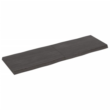 vidaXL Επιφ Τραπεζιού Αν Καφέ 160x50x(2-6)cm Ακατέργ. Μασίφ Ξύλο Δρυός 1 τεμ.