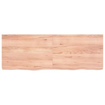 vidaXL Πάγκος Μπάνιου Αν. Καφέ 140x50x(2-6) εκ. Επεξεργ. Μασίφ Ξύλο