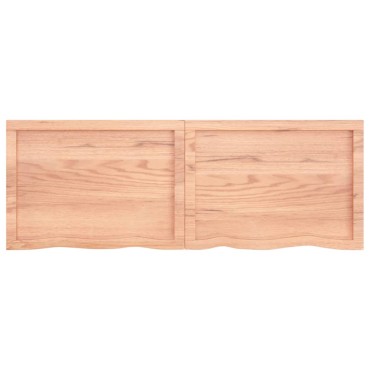 vidaXL Πάγκος Μπάνιου Αν. Καφέ 140x50x(2-6) εκ. Επεξεργ. Μασίφ Ξύλο