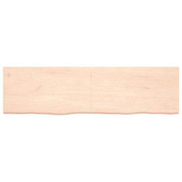 vidaXL Πάγκος Μπάνιου 180x50x(2-4) εκ. από Ακατέργαστο Μασίφ Ξύλο