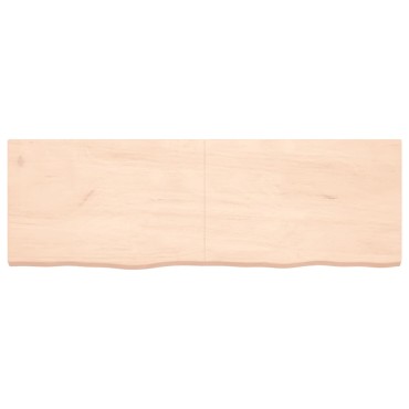 vidaXL Πάγκος Μπάνιου 180x60x(2-6) εκ. από Ακατέργαστο Μασίφ Ξύλο
