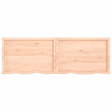 vidaXL Πάγκος Μπάνιου 180x60x(2-6) εκ. από Ακατέργαστο Μασίφ Ξύλο