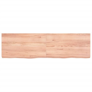 vidaXL Πάγκος Μπάνιου Αν. Καφέ 140x40x(2-6) εκ. Επεξεργ. Μασίφ Ξύλο
