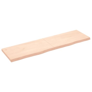 vidaXL Πάγκος Μπάνιου 180x50x(2-6) εκ. από Ακατέργαστο Μασίφ Ξύλο
