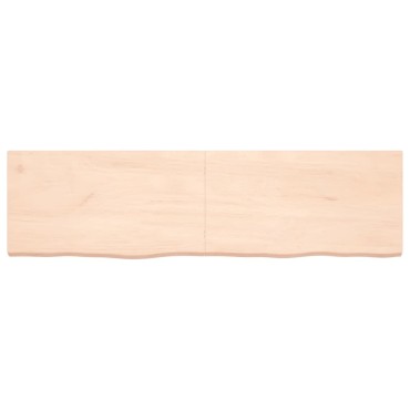 vidaXL Πάγκος Μπάνιου 180x50x(2-6) εκ. από Ακατέργαστο Μασίφ Ξύλο