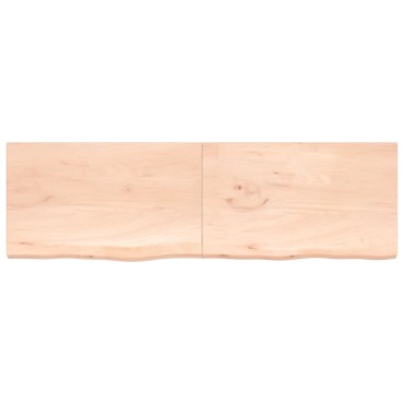 vidaXL Πάγκος Μπάνιου 200x60x(2-4) εκ. από Ακατέργαστο Μασίφ Ξύλο