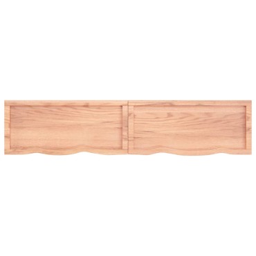 vidaXL Πάγκος Μπάνιου Αν. Καφέ 180x40x(2-6) εκ. Επεξεργ. Μασίφ Ξύλο