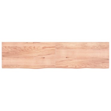vidaXL Πάγκος Μπάνιου Αν. Καφέ 200x50x(2-6) εκ. Επεξεργ. Μασίφ Ξύλο