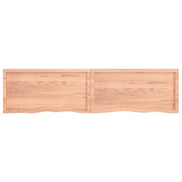 vidaXL Πάγκος Μπάνιου Αν. Καφέ 200x50x(2-6) εκ. Επεξεργ. Μασίφ Ξύλο