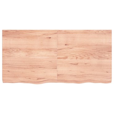 vidaXL Πάγκος Μπάνιου Αν. Καφέ 120x60x(2-6) εκ. Επεξεργ. Μασίφ Ξύλο