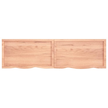 vidaXL Πάγκος Μπάνιου Αν. Καφέ 180x50x(2-6) εκ. Επεξεργ. Μασίφ Ξύλο
