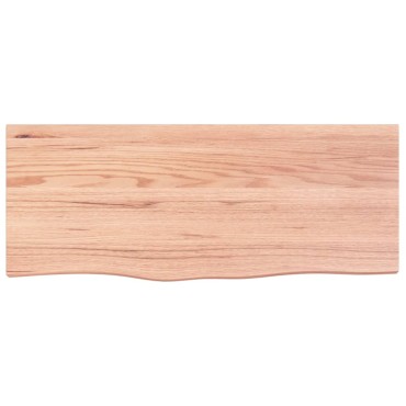 vidaXL Πάγκος Μπάνιου Αν. Καφέ 100x40x(2-6) εκ. Επεξεργ. Μασίφ Ξύλο