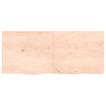 vidaXL Πάγκος Μπάνιου 140x60x(2-4) εκ. από Ακατέργαστο Μασίφ Ξύλο