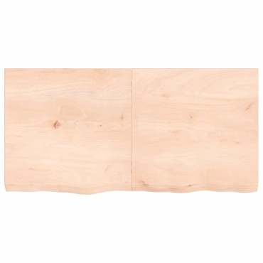 vidaXL Πάγκος Μπάνιου 120x60x(2-6) εκ. από Ακατέργαστο Μασίφ Ξύλο
