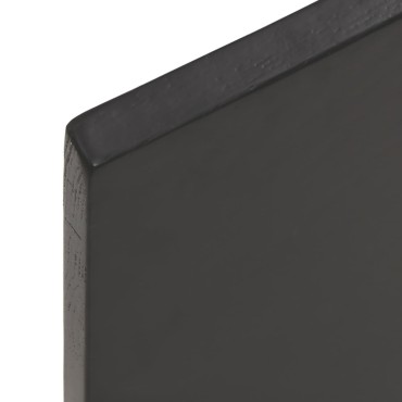 vidaXL Επιφ. Τραπεζιού Σκούρο Καφέ 100x60x2cm Επεξ. Μασίφ Ξύλο Δρυός 1 τεμ.