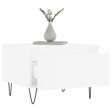 vidaXL Τραπεζάκια Σαλονιού 2 τεμ. Λευκά 50x46x35cm Επεξεργ. Ξύλο