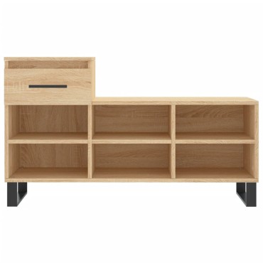 vidaXL Παπουτσοθήκη Sonoma Δρυς 102x36x60cm από Επεξεργασμένο Ξύλο
