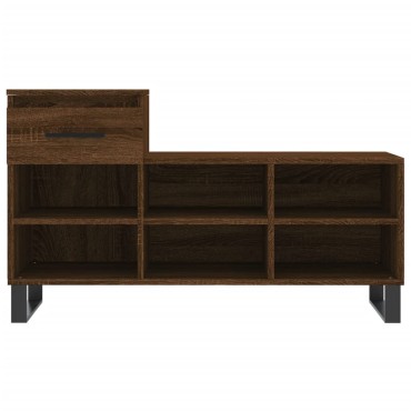vidaXL Παπουτσοθήκη Καφέ Δρυς 102x36x60cm από Επεξεργασμένο Ξύλο