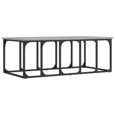 vidaXL Τραπεζάκι Σαλονιού Γκρι Sonoma 100x50x35,5cm Επεξεργ. Ξύλο 1 τεμ.