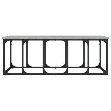 vidaXL Τραπεζάκι Σαλονιού Γκρι Sonoma 100x50x35,5cm Επεξεργ. Ξύλο 1 τεμ.