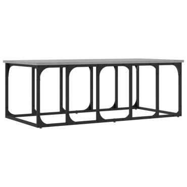 vidaXL Τραπεζάκι Σαλονιού Γκρι Sonoma 100x50x35,5cm Επεξεργ. Ξύλο 1 τεμ.