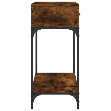 vidaXL Τραπέζι Κονσόλα Καπνιστή Δρυς 100x34,5x75cm Επεξεργ. Ξύλο 1 τεμ.