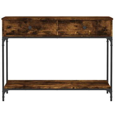 vidaXL Τραπέζι Κονσόλα Καπνιστή Δρυς 100x34,5x75cm Επεξεργ. Ξύλο 1 τεμ.
