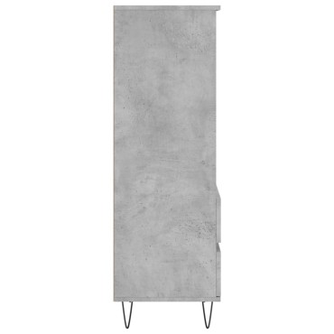 vidaXL Ντουλάπι Γκρι Σκυρ. 40x36x110cm από Επεξεργασμένο Ξύλο 1 τεμ.