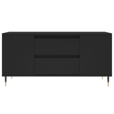 vidaXL Τραπεζάκι Σαλονιού Μαύρο 102x44,5x50cm από Επεξεργασμένο Ξύλο 1 τεμ.