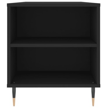 vidaXL Τραπεζάκι Σαλονιού Μαύρο 102x44,5x50cm από Επεξεργασμένο Ξύλο 1 τεμ.