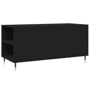 vidaXL Τραπεζάκι Σαλονιού Μαύρο 102x44,5x50cm από Επεξεργασμένο Ξύλο 1 τεμ.