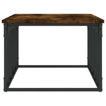 vidaXL Τραπεζάκι Σαλονιού Καπνιστή Δρυς 100x50x35,5cm Επεξεργ. Ξύλο 1 τεμ.