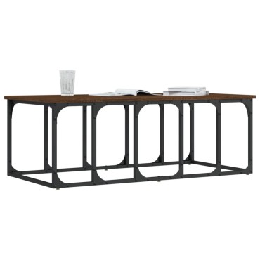 vidaXL Τραπεζάκι Σαλονιού Καφέ Δρυς 100x50x35,5cm Επεξεργασμένο Ξύλο 1 τεμ.