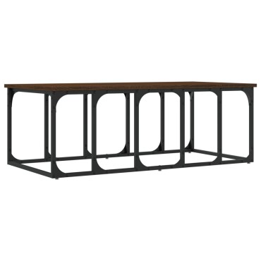 vidaXL Τραπεζάκι Σαλονιού Καφέ Δρυς 100x50x35,5cm Επεξεργασμένο Ξύλο 1 τεμ.