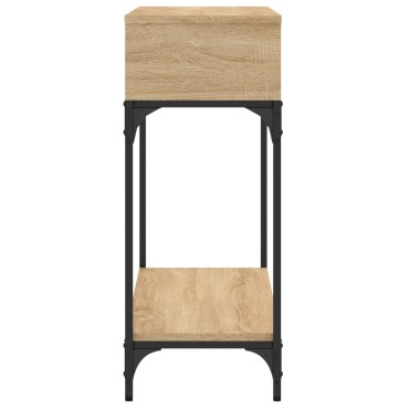vidaXL Τραπέζι Κονσόλα Sonoma Δρυς 100x30,5x75cm Επεξεργασμένο Ξύλο 1 τεμ.