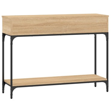 vidaXL Τραπέζι Κονσόλα Sonoma Δρυς 100x30,5x75cm Επεξεργασμένο Ξύλο 1 τεμ.