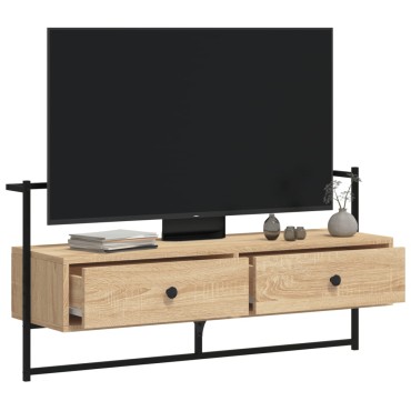 vidaXL Έπιπλο Τηλεόρασης Επιτοίχιο Sonoma Δρυς 100,5x30x51cm Επ. Ξύλο