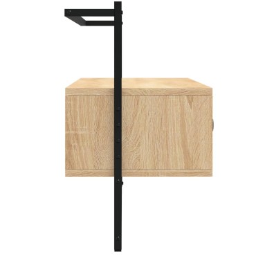 vidaXL Έπιπλο Τηλεόρασης Επιτοίχιο Sonoma Δρυς 100,5x30x51cm Επ. Ξύλο