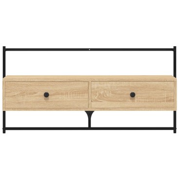 vidaXL Έπιπλο Τηλεόρασης Επιτοίχιο Sonoma Δρυς 100,5x30x51cm Επ. Ξύλο