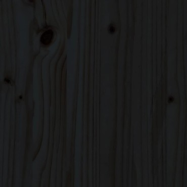vidaXL Ζαρντινιέρα Μαύρη 82,5 x 40 x 39 εκ. από Μασίφ Ξύλο Πεύκου