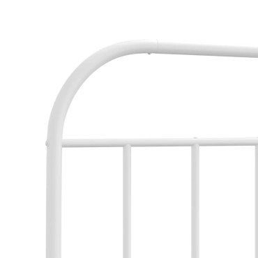 vidaXL Κεφαλάρι Λευκό Μεταλλικό 85x3x100cm 1 τεμ.