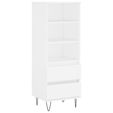 vidaXL Ντουλάπι Λευκό 40x36x110cm από Επεξεργασμένο Ξύλο 1 τεμ.