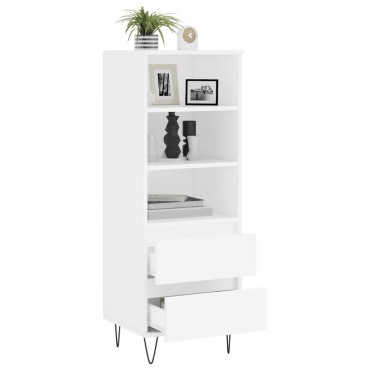 vidaXL Ντουλάπι Λευκό 40x36x110cm από Επεξεργασμένο Ξύλο 1 τεμ.