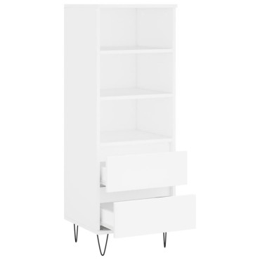 vidaXL Ντουλάπι Λευκό 40x36x110cm από Επεξεργασμένο Ξύλο 1 τεμ.