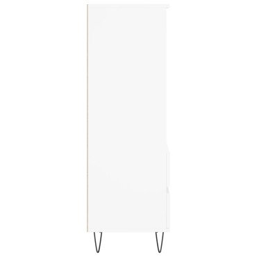 vidaXL Ντουλάπι Λευκό 40x36x110cm από Επεξεργασμένο Ξύλο 1 τεμ.