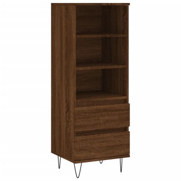 vidaXL Ντουλάπι Καφέ Δρυς 40x36x110cm από Επεξεργασμένο Ξύλο 1 τεμ.