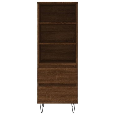 vidaXL Ντουλάπι Καφέ Δρυς 40x36x110cm από Επεξεργασμένο Ξύλο 1 τεμ.